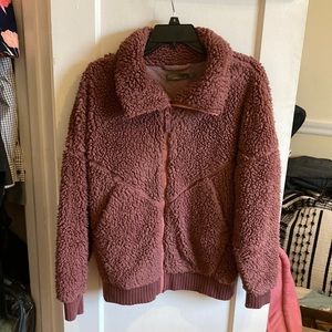 Prana Sherpa Fleece Full Zip Bomber Jacket